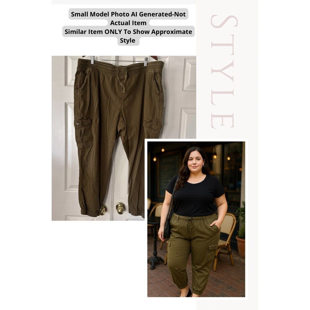 Sonoma Olive Green Cargo Jogger Pants